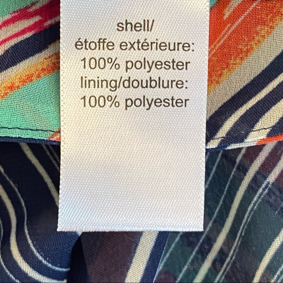 Maurice’s plus maxi skirt womens (1) so pretty! navy/coral/mint - Picture 3 of 4